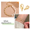40Pcs Brass Lobster Claw Clasps KK-LP0001-56-4