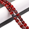 Handmade Lampwork Chevron Beads Strands LAMP-K041-01A-09-2