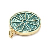 Rack Plating Brass Enamel Pendants KK-M293-39G-06-2