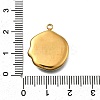 304 Stainless Steel Pave Natural Paua Shell Pendants STAS-Z125-01H-G-3