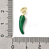 Brass Enamel Pendants KK-K302-24G-01-3