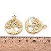 304 Stainless Steel Teardrop with Tree of Life Pendants STAS-T067-35G-3
