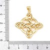Brass Micro Pave Cubic Zirconia Pendants KK-Z145-05G-01-3