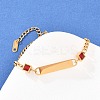 304 Stainless Steel Link Bracelets BJEW-A146-03G-2