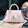 Bowknot PU Leather Wedding Candy Storage Pouches ABAG-WH0044-54-1