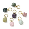 Natural Mixed Gemstone Pendants X-PALLOY-JF05297-02-2