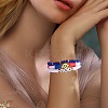 7Pcs 7 Style Handmade Polymer Clay Heishi Surfer Stretch Bracelets Set BJEW-SW00076-5