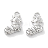 Micro Pave Clear Cubic Zirconia Pendants KK-M102-02P-1