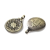Tibetan Style Brass Pendants KK-M284-42AB-2