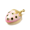 304 Stainless Steel Enamel Pendants STAS-Q347-07B-G-3