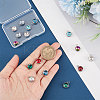 Unicraftale 16Pcs 8 Colors Glass Charms GLAA-UN0001-10-4