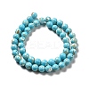 Synthetic Turquoise and Sea Shell Assembled Beads Strands G-D482-01A-07-3