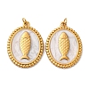 304 Stainless Steel Enamel Pendants STAS-U061-33G-A02-1