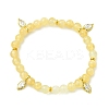 Horse Eye Brass Micro Pave Clear Cubic Zirconia Charm Bracelets BJEW-JB14059-3