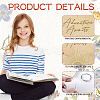 1 Set Wooden 2-Ring Loose Leaf Binder Postcard Phote Album Cover DIY-SD0001-02D-3