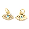 Eco-Friendly Brass Micro Pave Cubic Zirconia Charms ZIRC-F083-018G-01-RS-2