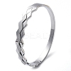 304 Stainless Steel Hinged Bangles for Women BJEW-A011-15P-4