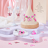 26Pcs 13 Styles Breast Cancer Pink Awareness Ribbon Theme Alloy Enamel Pendants ENAM-TA0001-93-8