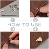 160Sets 8 Styles Heart Alloy Rivets Nails Set FIND-WR0011-67-3
