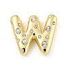 Brass Micro Pave Clear Cubic Zirconia Pendants KK-E093-04G-W-1