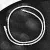925 Sterling Silver Pave Crystal Cubic Zirconia Tennis Necklaces for Women NJEW-C096-01B-P02-3