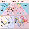 80Pcs 4 Style Round Silicone Focal Beads SIL-SZ0001-22K-5