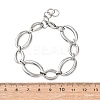 304 Stainless Steel Link Chain Bracelets for Women BJEW-K293-05P-5