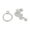 Brass Micro Pave Clear Cubic Zirconia Toggle Clasps LS-KK-K391-06P-3