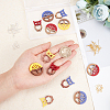 DIY Walnut Wooden Dangle Earring Making Kits DIY-OC0006-80-3