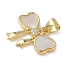 Brass Micro Pave Cubic Zirconia Pendants KK-L257-03G-2