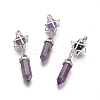 Natural Amethyst Pendants G-L512-M01-1