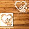 PET Hollow Out Drawing Painting Stencils DIY-WH0391-0693-2