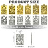 18Pcs 6 Styles Zinc Tibetan Style Alloy Pendants FIND-YW0004-70A-3
