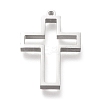 Non-Tarnish 304 Stainless Steel Open Back Bezel Pendants LS-STAS-K208-04P-A-1