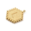 201 Stainless Steel Pendants STAS-R227-01L-G-2