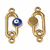 304 Stainless Steel Enamel Connector Charms STAS-N087-63-03G-1