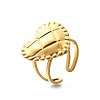 304 Stainless Steel Open Cuff Rings for Women STAS-Z108-05G-03-4
