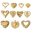 11Pcs 11 Styles 304 Stainless Steel Pendants STAS-TA0003-31-3