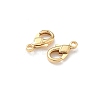Rhombus Brass Lobster Claw Clasps KK-H083-16G-2