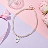 White Glass Pearl Beaded Necklaces NJEW-JN04652-05-2