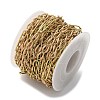 304 Stainless Steel Enamel Figaro Chains CHS-U003-02G-04-3