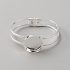 Brass Double-Wire Hinged Bangle Making MAK-WH0001-03-1