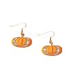 Zinc Alloy Pumpkin Dangle Earrings FS-WG3A841-01-5