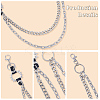 1Pc Alloy Double Layer Chain Belts for Pants AJEW-GF0011-93A-6