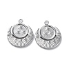 Non-Tarnish 304 Stainless Steel Pendant Rhinestone Settings STAS-P324-39P-2