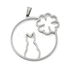 304 Stainless Steel Pendants STAS-I327-02P-04-1