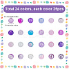 DIY Round Imitation Acrylic Pearl and Glass Beads Jewelry Making Finding Kits DIY-SP0002-78F-2