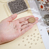 1500Pcs 304 Stainless Steel Split Rings STAS-ME0002-57-3