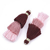 Polycotton(Polyester Cotton) Tassel Pendant Decorations X-FIND-T018-21-2