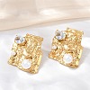 304 Stainless Steel Cubic Zirconia Stud Earrings EJEW-Z110-03G-01-1